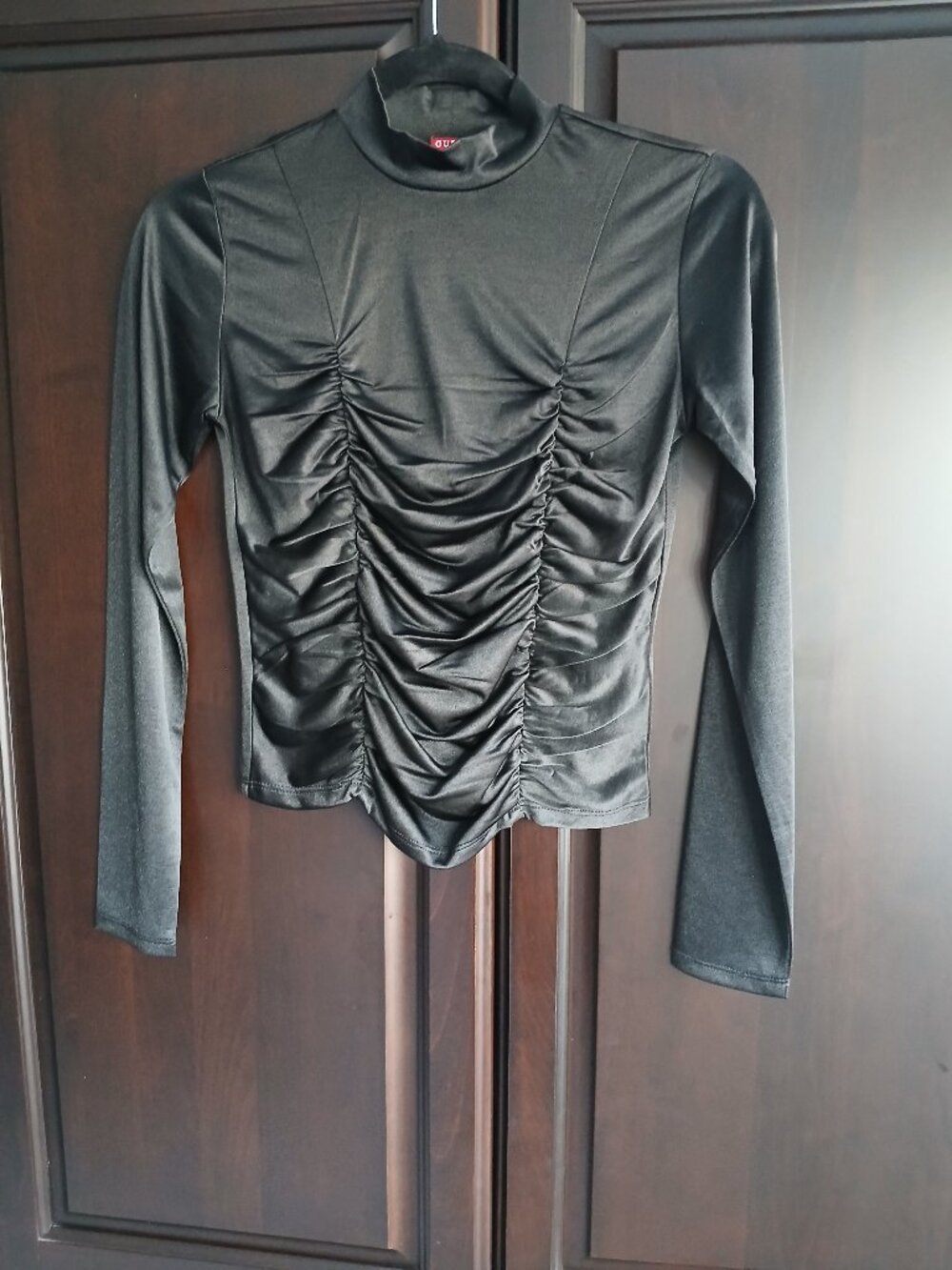 Guess Size S Long Sleeve Black Top